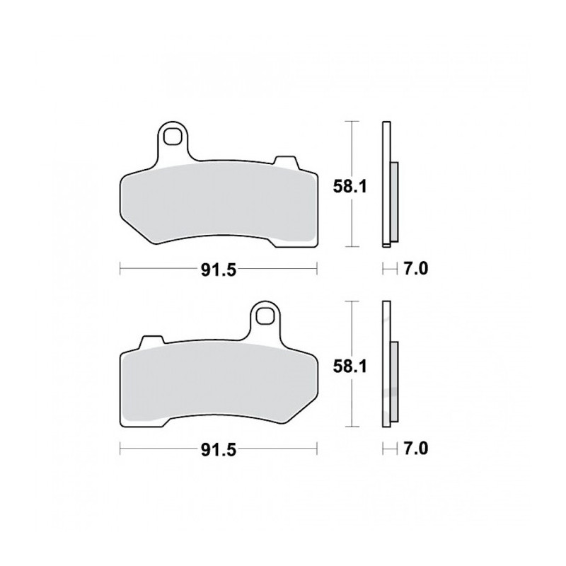 Plaquettes de frein TRW Métal Fritté Street SH - MCB781SH