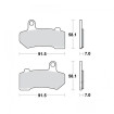 Plaquettes de frein TRW Métal Fritté Street SH - MCB781SH