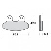 Plaquettes de frein TRW Organiques Standard - MCB779