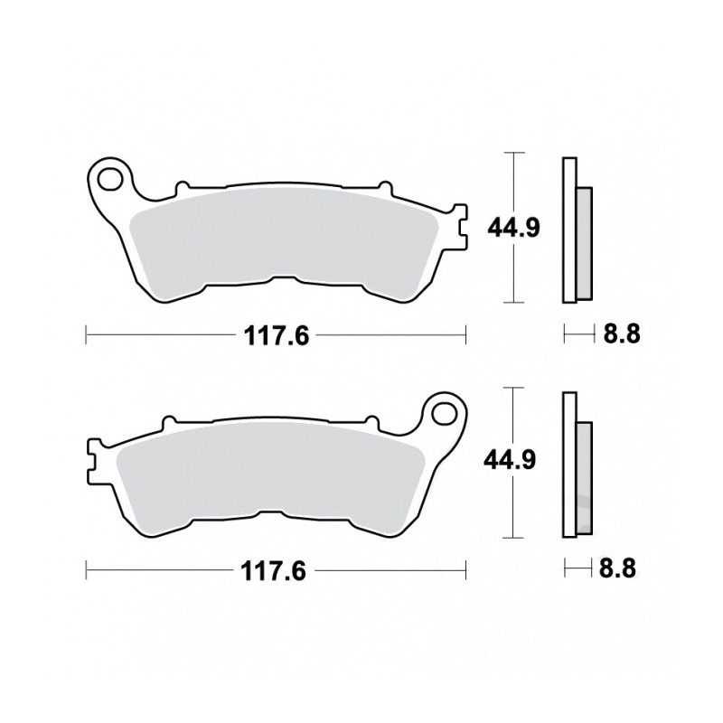 Plaquettes de frein TRW Métal Fritté Scooter - MCB776SRM