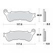 Plaquettes de frein TRW Métal Fritté Scooter - MCB776SRM