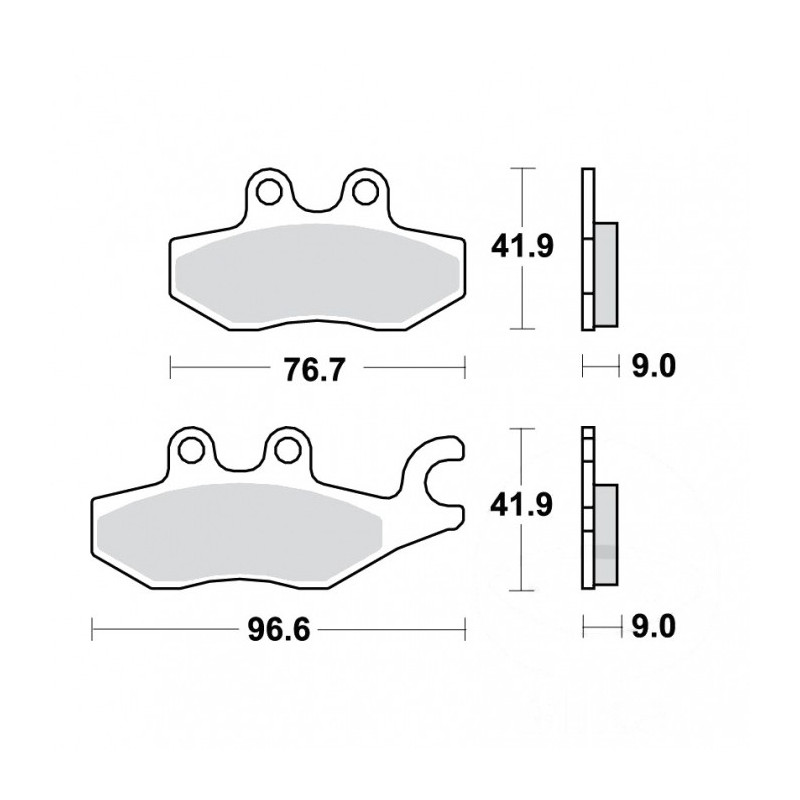 Plaquettes de frein TRW Métal Fritté Scooter - MCB771SRM