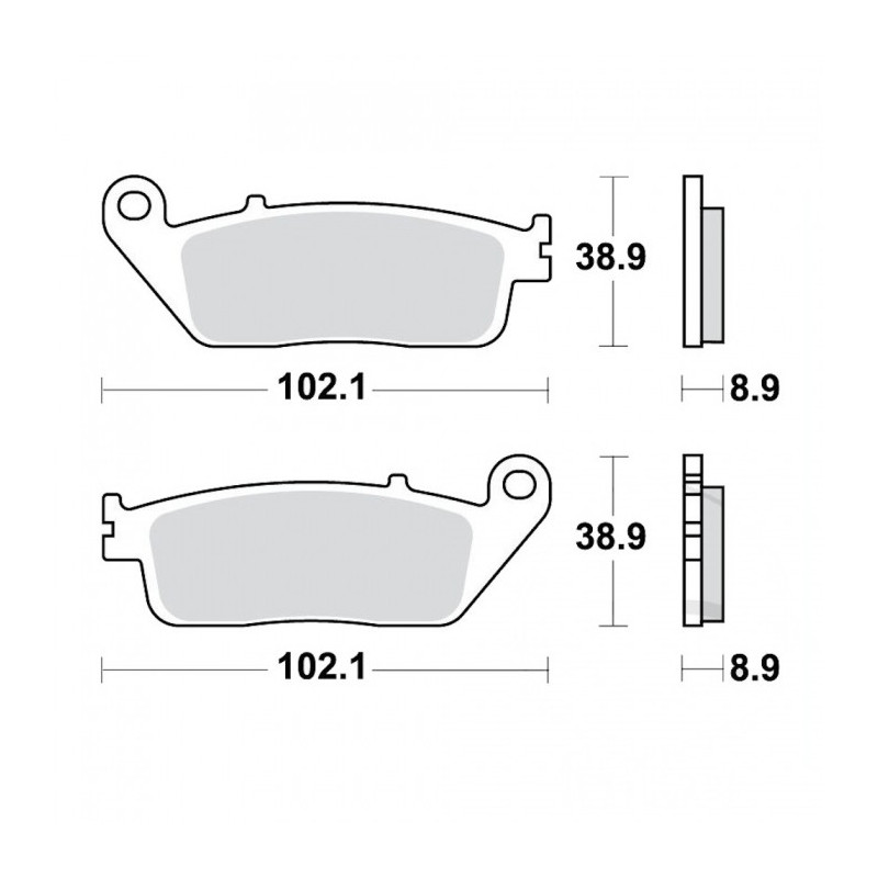 Plaquettes de frein TRW Métal Fritté Scooter - MCB764SRM