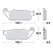 Plaquettes de frein TRW Métal Fritté Scooter - MCB764SRM