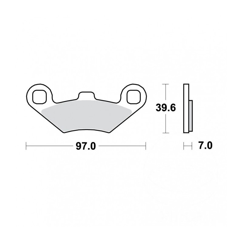 Plaquettes de frein TRW Métal Fritté Offroad - MCB761SI