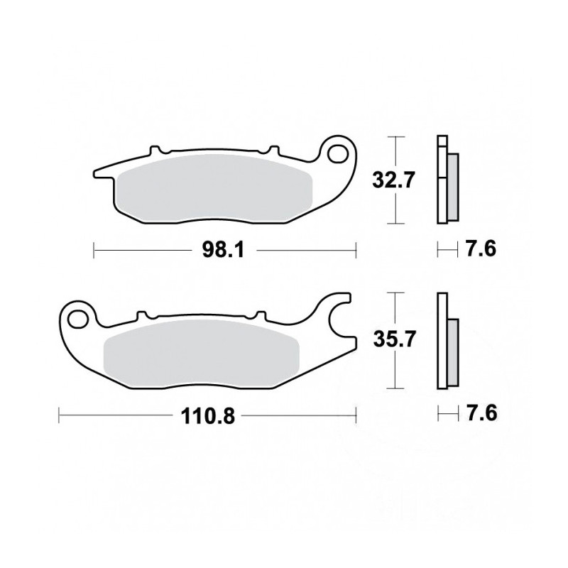 Plaquettes de frein TRW Organiques Standard - MCB759