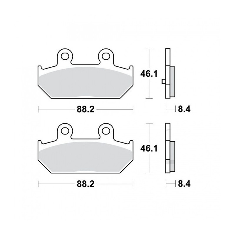 Plaquettes de frein TRW Métal Fritté Scooter - MCB751SRM