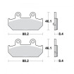 Plaquettes de frein TRW Métal Fritté Scooter - MCB751SRM