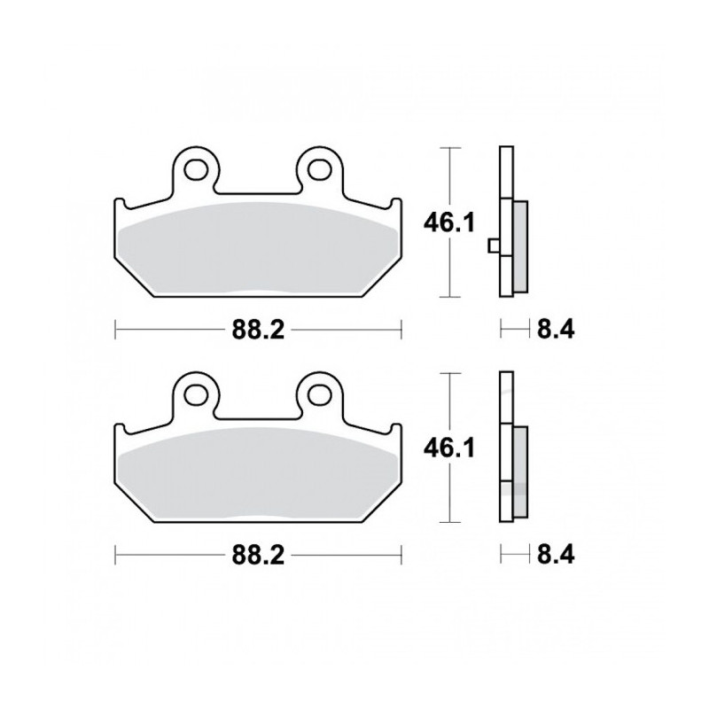 Plaquettes de frein TRW Organiques Standard - MCB751