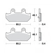 Plaquettes de frein TRW Organiques Standard - MCB751