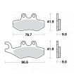 Plaquettes de frein TRW Métal Fritté Scooter - MCB744SRM