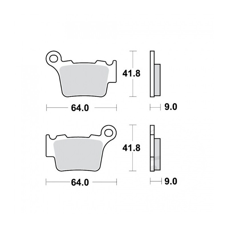 Plaquettes de frein TRW Métal Fritté Offroad - MCB743SI