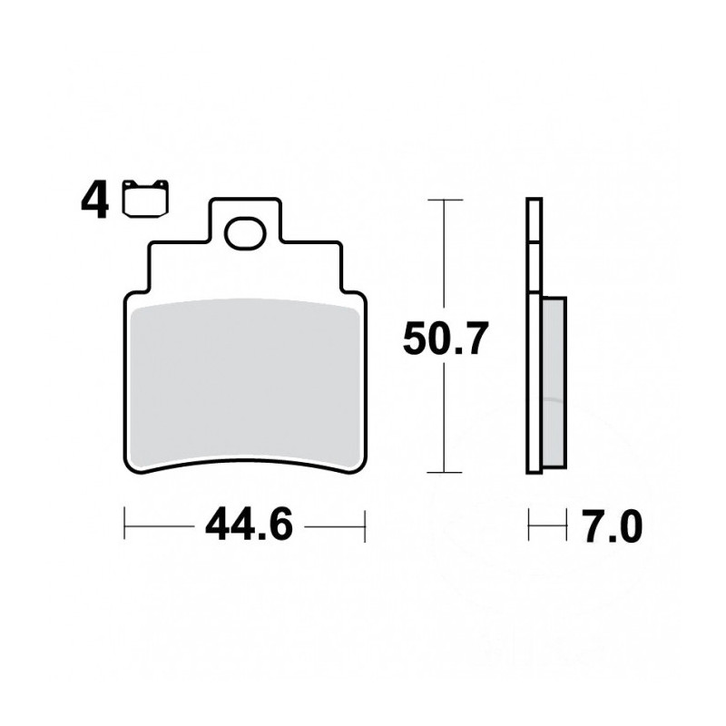 Plaquettes de frein TRW Métal Fritté Scooter - MCB732SRM