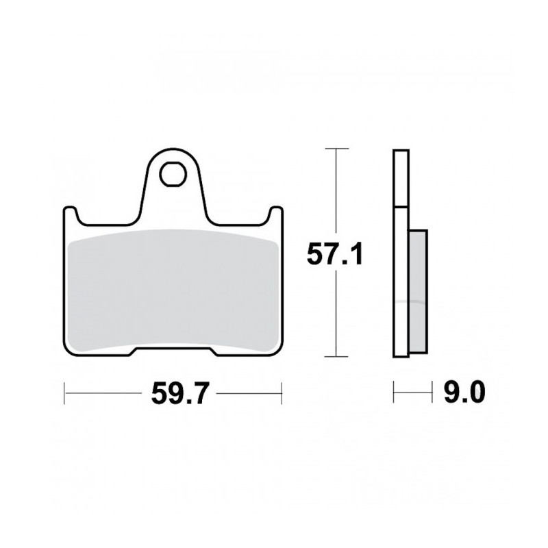 Plaquettes de frein TRW Métal Fritté Street SH - MCB729SH