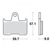 Plaquettes de frein TRW Métal Fritté Street SH - MCB729SH