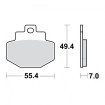 Plaquettes de frein TRW Organiques Standard - MCB727