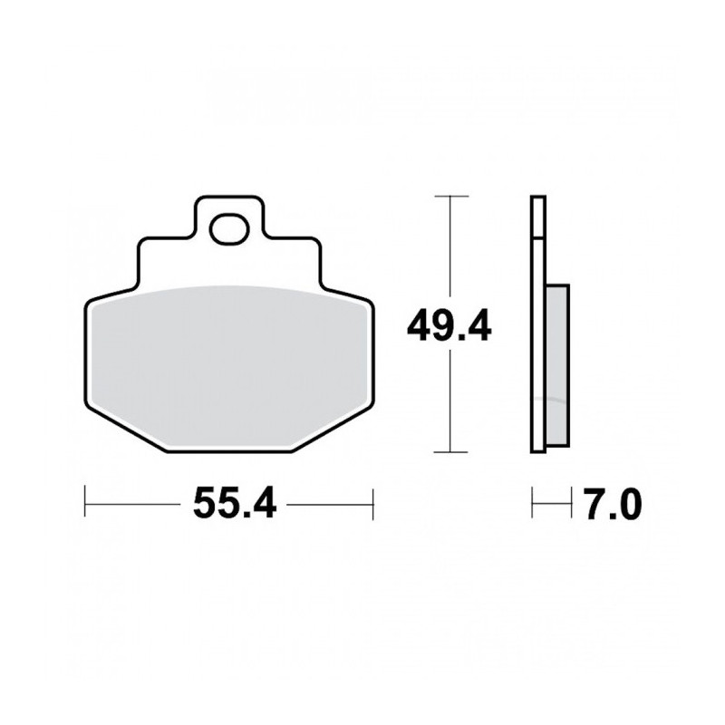 Plaquettes de frein TRW Métal Fritté Scooter - MCB727SRM