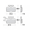 Plaquettes de frein TRW Organiques Scooter STD - MCB714EC