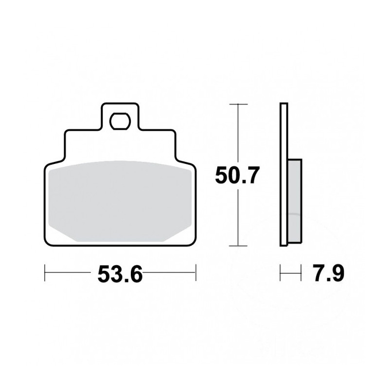 Plaquettes de frein TRW Organiques Scooter STD - MCB709EC