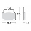 Plaquettes de frein TRW Organiques Scooter STD - MCB709EC