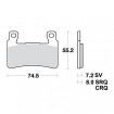 Plaquettes de frein TRW Métal Fritté Street SV - MCB703SV