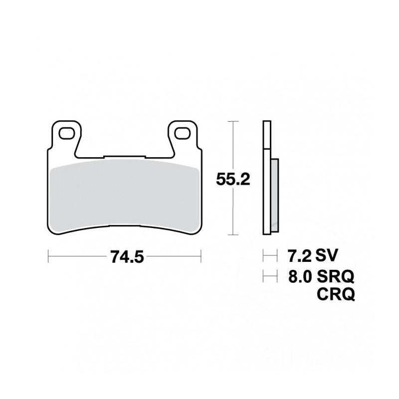 Plaquettes de frein TRW Organiques Standard - MCB703