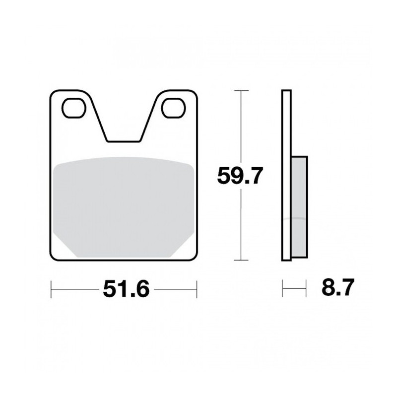 Plaquettes de frein TRW Organiques Standard - MCB702