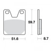 Plaquettes de frein TRW Organiques Standard - MCB702