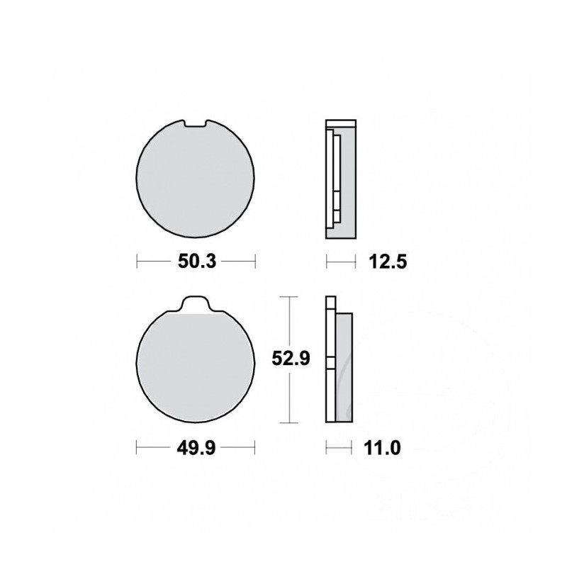 Plaquettes de frein TRW Organiques Standard - MCB70