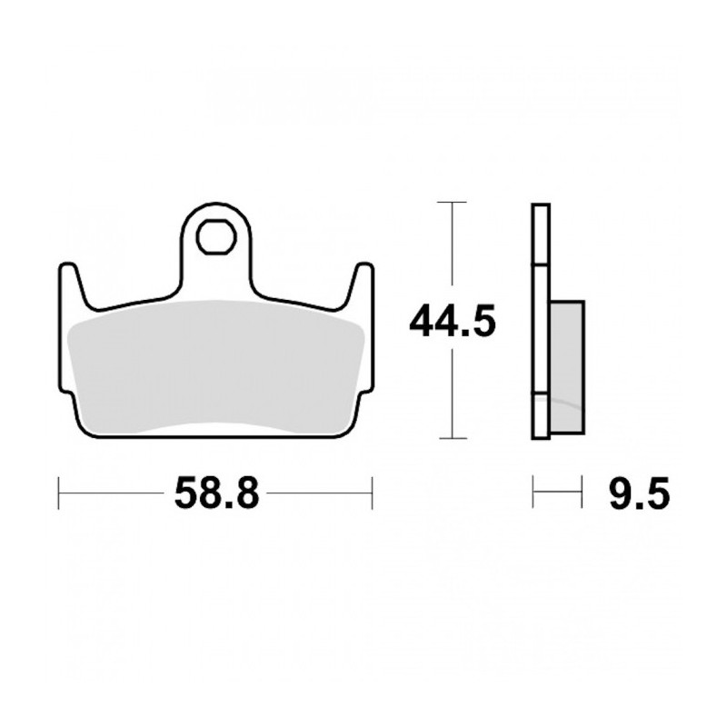 Plaquettes de frein TRW Organiques Scooter Léger - MCB686LC