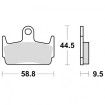Plaquettes de frein TRW Organiques Scooter Léger - MCB686LC