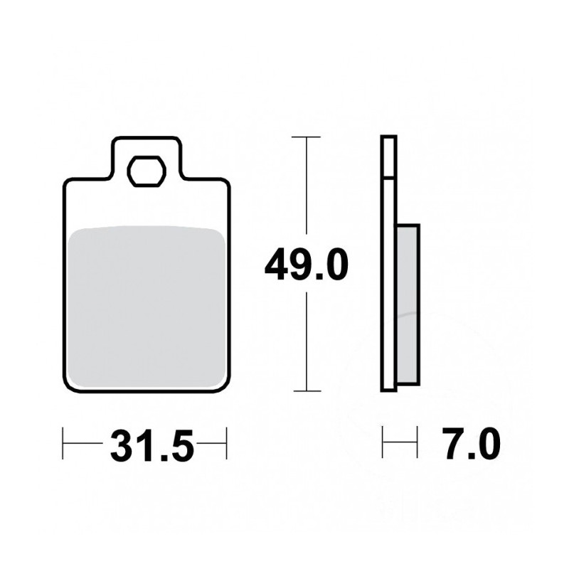 Plaquettes de frein TRW Organiques Scooter STD - MCB688EC