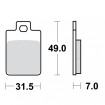 Plaquettes de frein TRW Organiques Scooter STD - MCB688EC