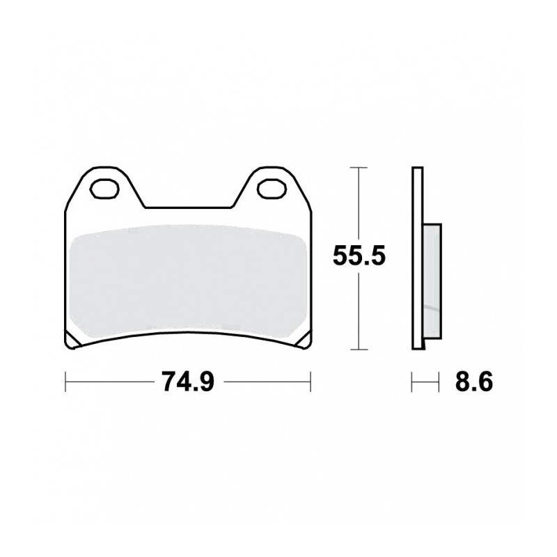 Plaquettes de frein TRW Métal Fritté Route/Piste - MCB683SRT