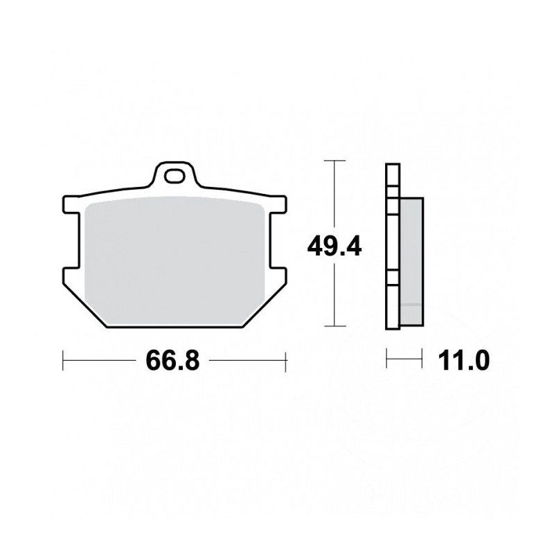 Plaquettes de frein TRW Organiques Standard - MCB68