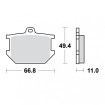 Plaquettes de frein TRW Organiques Standard - MCB68