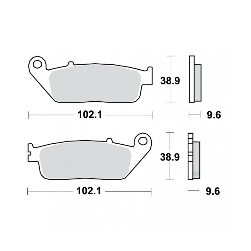 Plaquettes de frein TRW Organiques Standard - MCB677