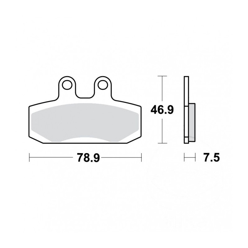 Plaquettes de frein TRW Organiques Standard - MCB673