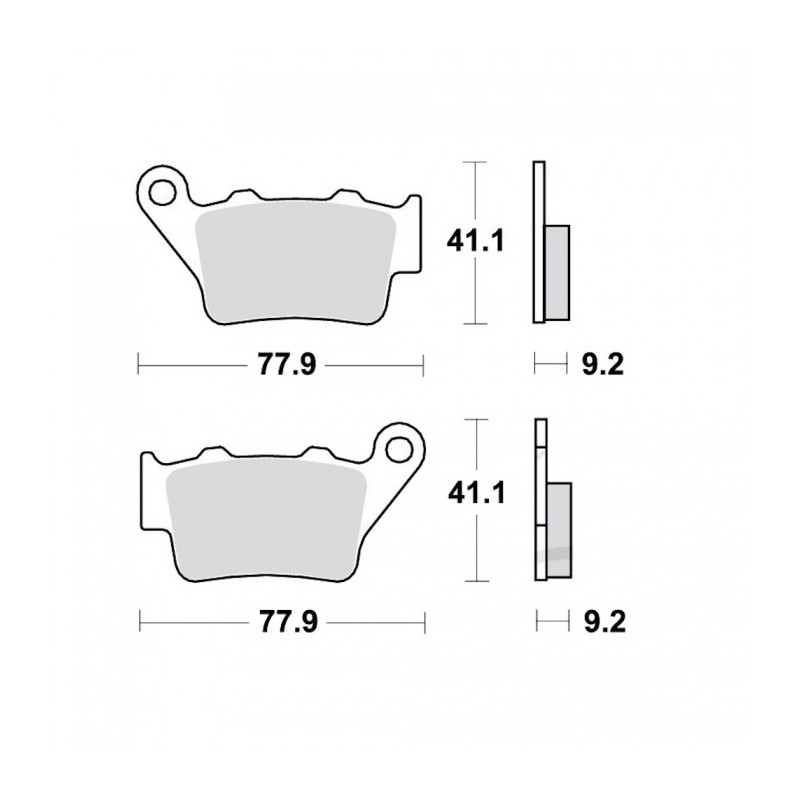 Plaquettes de frein TRW Métal Fritté Offroad Racing - MCB672RSI