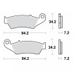 Plaquettes de frein TRW Métal Fritté Street SV - MCB669SV