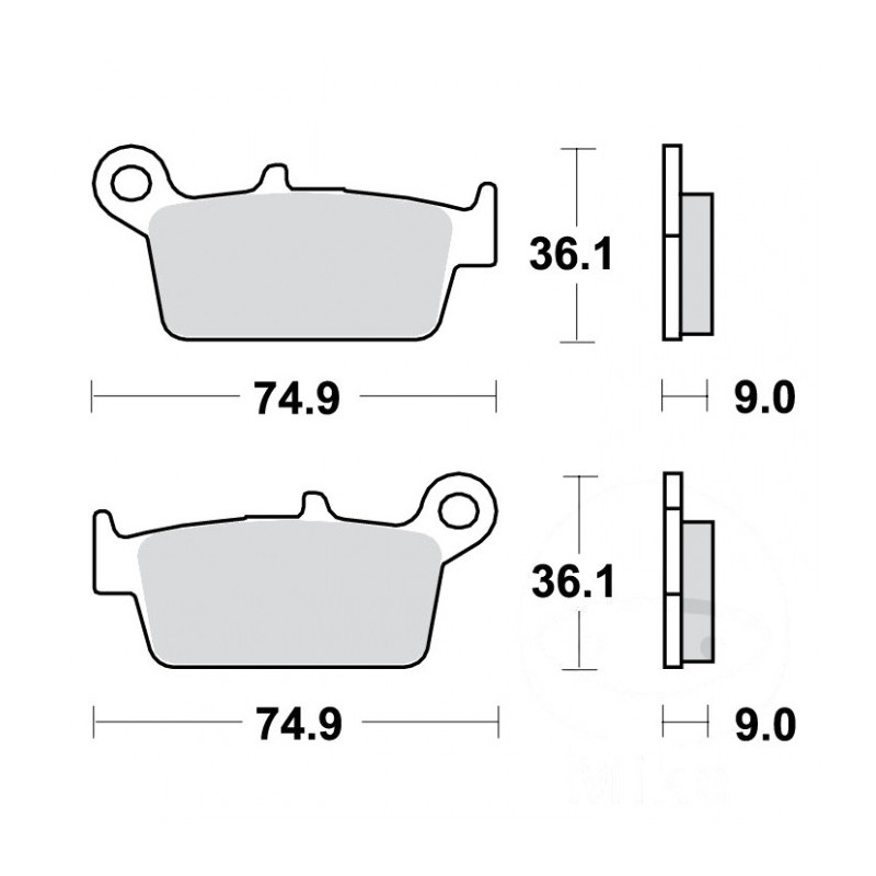 Plaquettes de frein TRW Organiques Scooter STD - MCB665EC