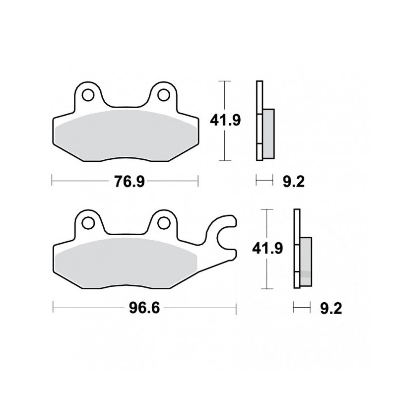 Plaquettes de frein TRW Métal Fritté Scooter - MCB663SRM