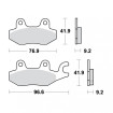 Plaquettes de frein TRW Métal Fritté Scooter - MCB663SRM