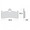 Plaquettes de frein TRW Métal Fritté Street SV - MCB660SV