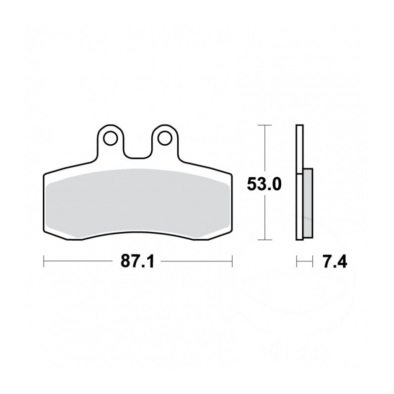 Plaquettes de frein TRW Organiques Standard - MCB652