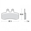 Plaquettes de frein TRW Organiques Standard - MCB652