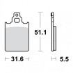 Plaquettes de frein TRW Organiques Standard - MCB651