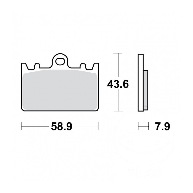 Plaquettes de frein TRW Organiques Standard - MCB643
