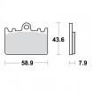 Plaquettes de frein TRW Organiques Standard - MCB643