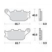 Plaquettes de frein TRW Organiques Standard - MCB634